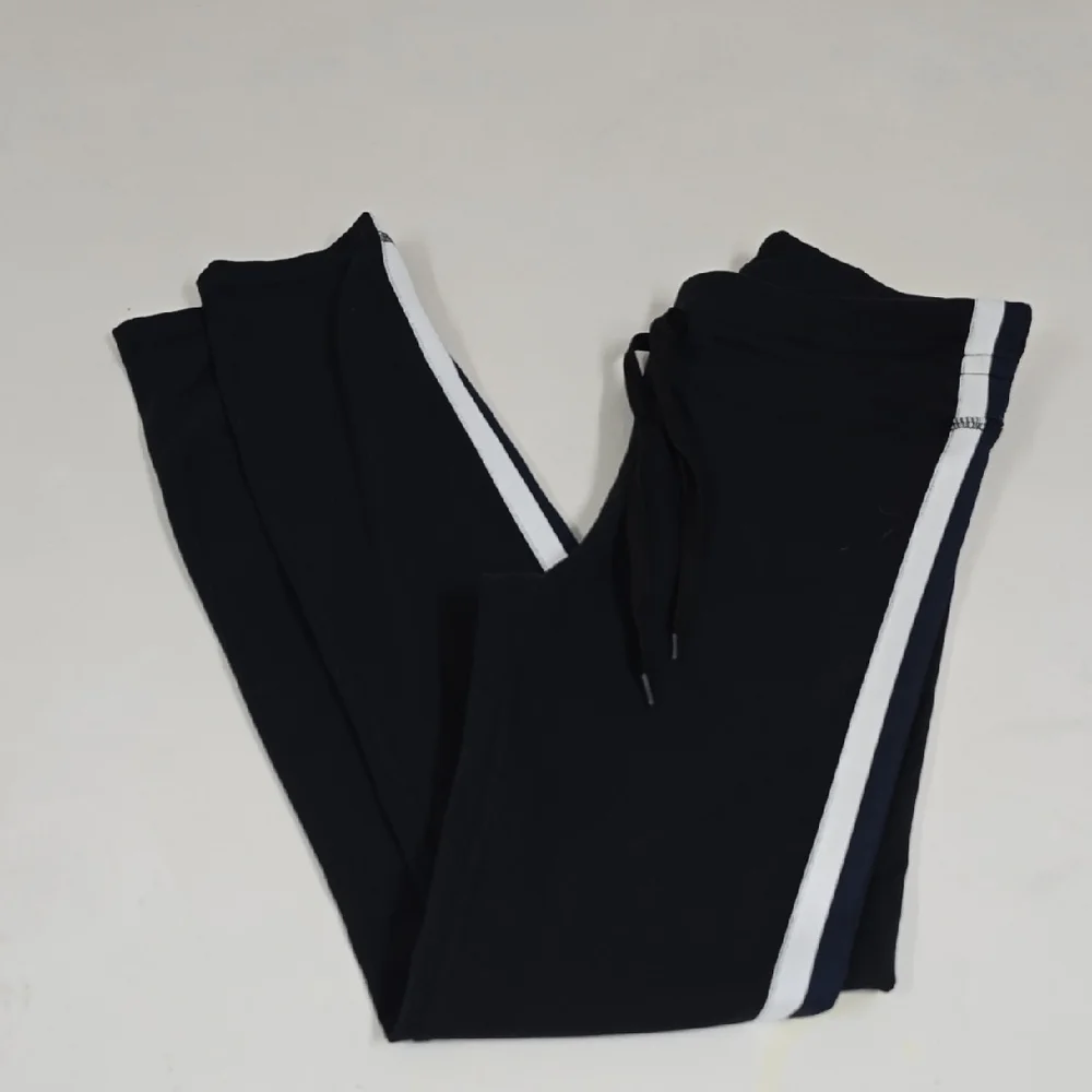 J.Crew Black Pants with White Stripe And Sweater